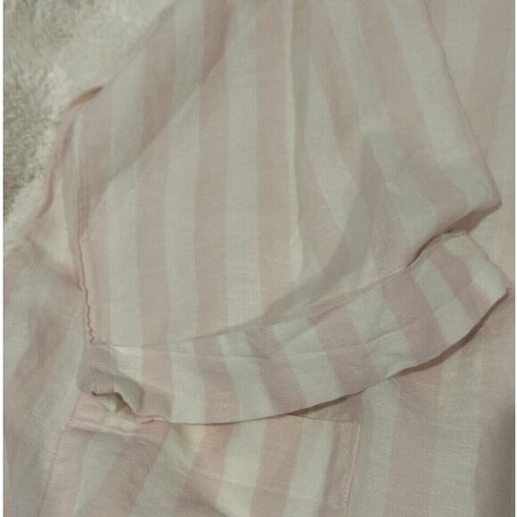 J Crew Womens Cotton Linen V Neck Beach Tunic Pink Stripes 2XL - Picture 5 of 6